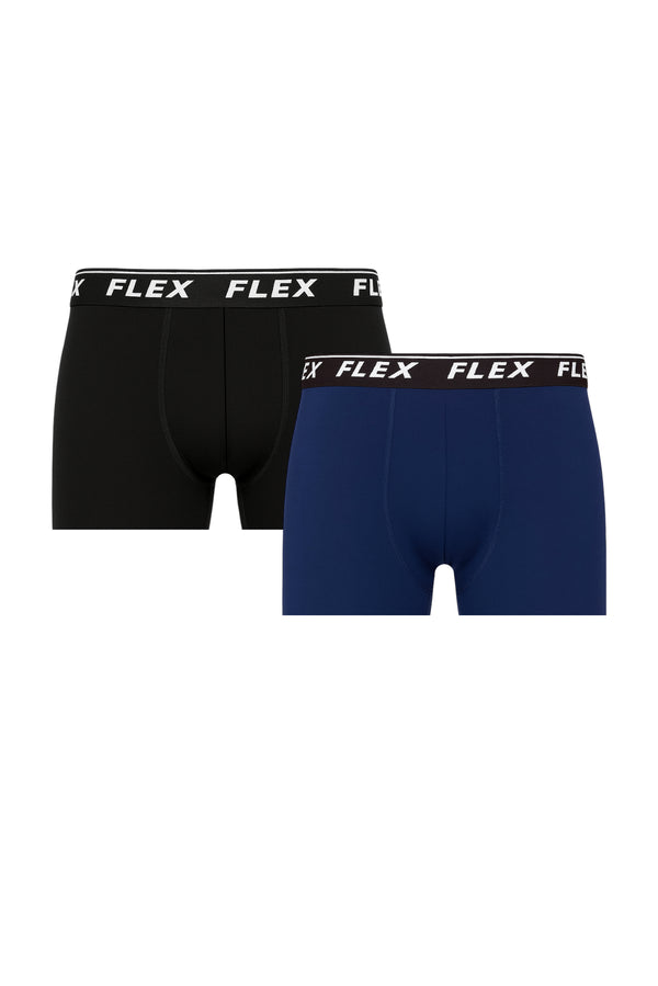 Box of 2 Boxer Trunks (Black & Navy)