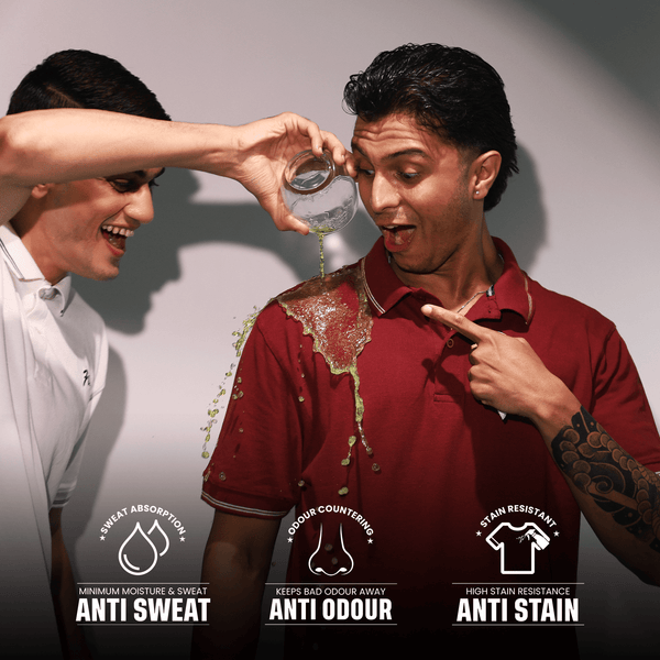 Flex Wine-Anti Stain/Anti-Odour/Anti-Sweat Revolutionary Polo