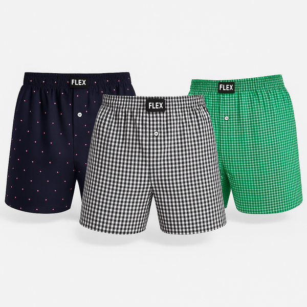 Woven Boxer Shorts (Pack of 3)