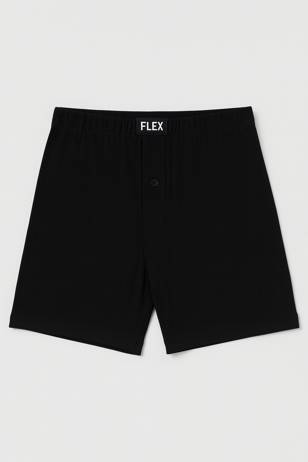 Loose Fit Boxer Short For Men (Jet Black)