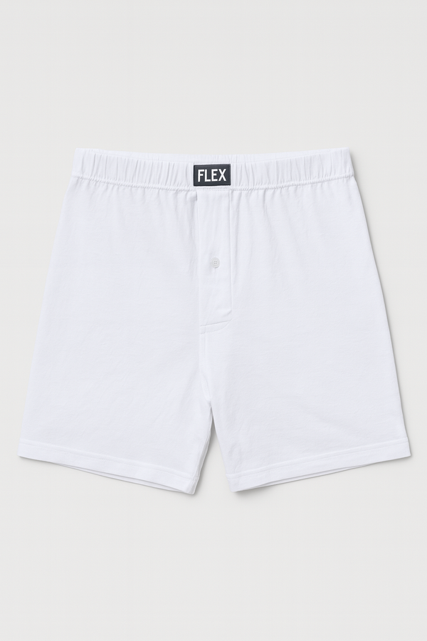 Loose Fit Boxer Short For Men (Diamond White)