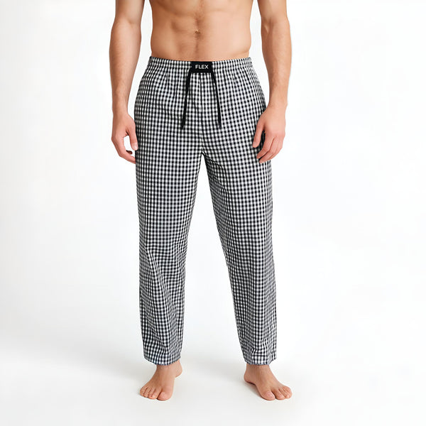 Escape (Black & White Checkered) Woven Pajama
