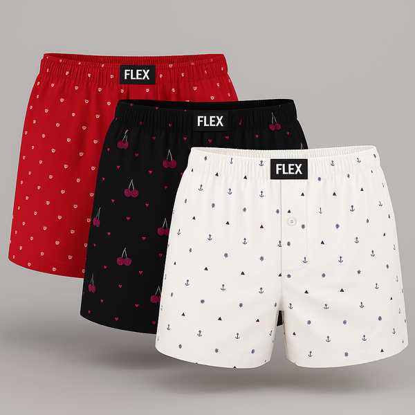 Woven Boxer Shorts (Pack of 3)