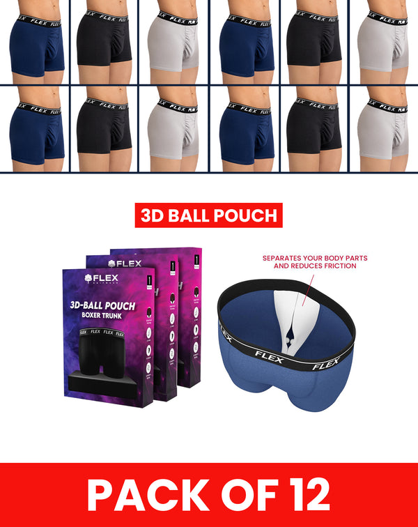 Pack of 12 (Black/Grey/Navy Blue)