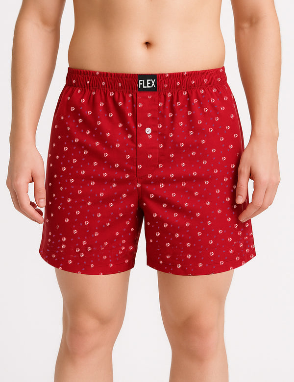 Rockstar Red Woven Boxer Short